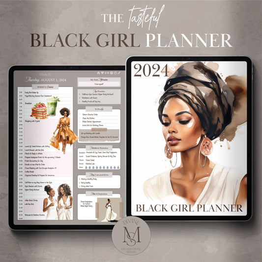 2024 Digital Black Girl Planner - Tasteful Edition