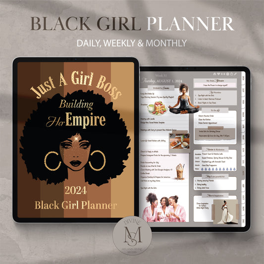 2024 Digital Black Girl Planner