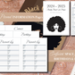 2024 - 2025 Monthly Black Girl Planner 8.5" x 11"