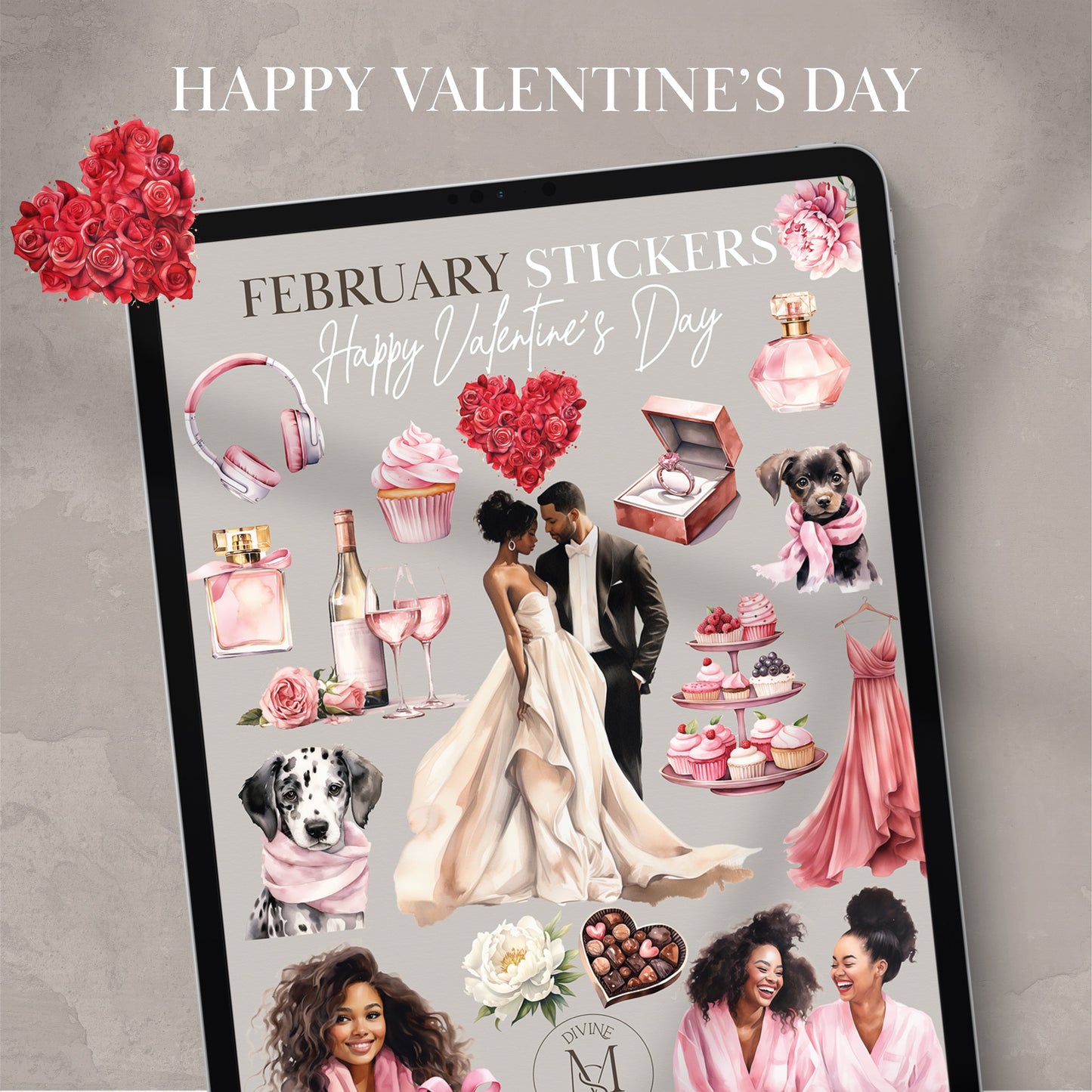 Valentine's Day Digital Stickers