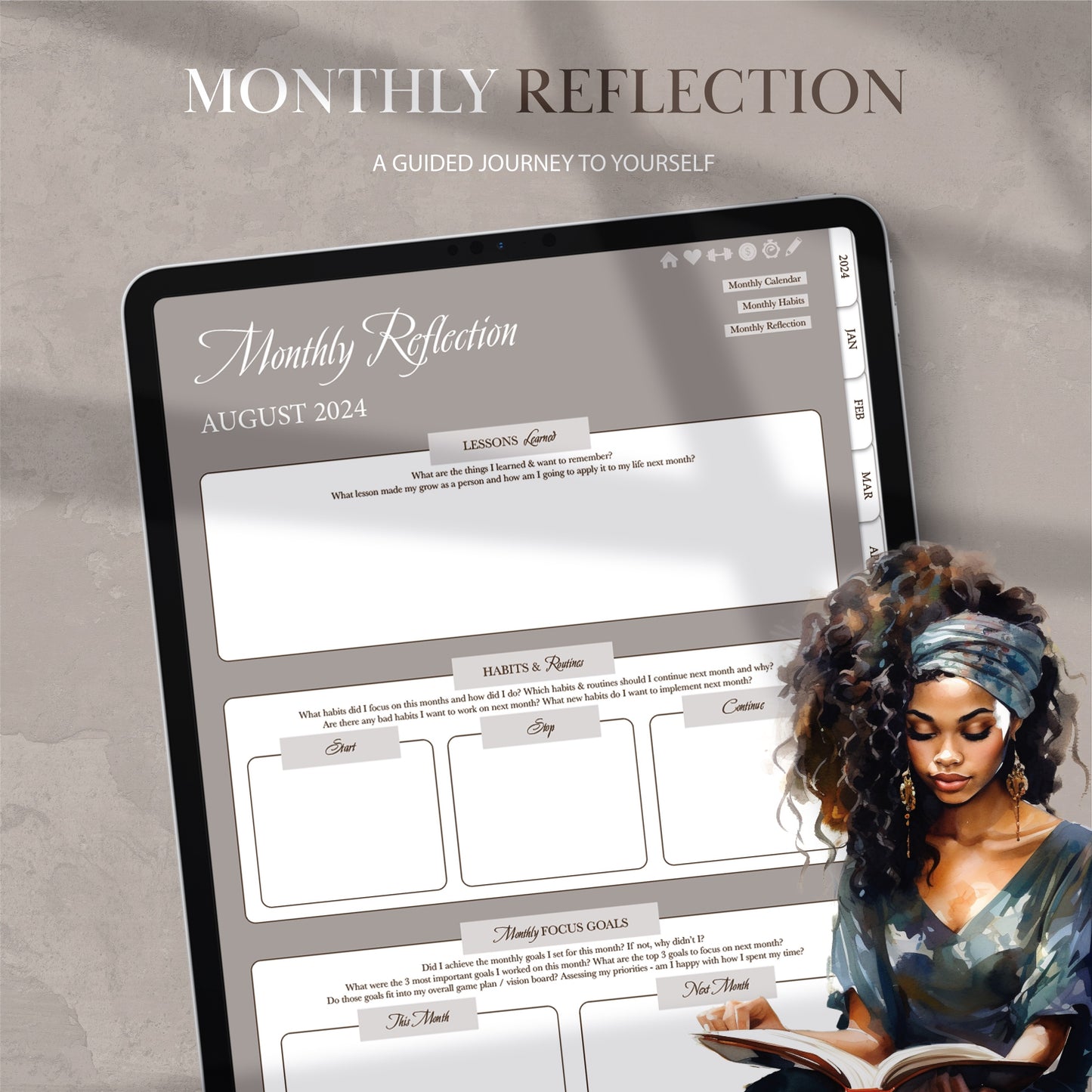 2024 Digital Black Girl Planner