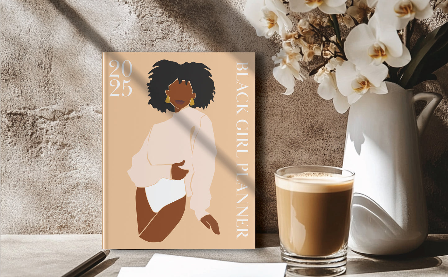 2025 Black Girl Planner Just A Girl Boss Building Her Empire 2025 Black Girl Planner: with Weekly, Monthly and Yearly